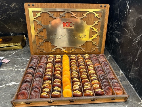 İsme Özel Bölmeli Mega Gold Ahşap Kutu